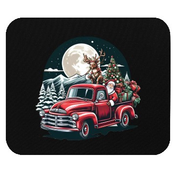 Discover santa claus with Reindeer Mouse Pads