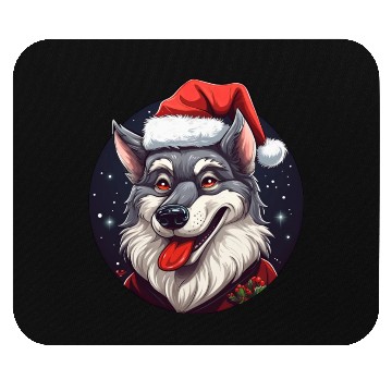 Discover Wolf Christmas Mouse Pads