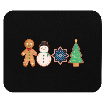 Discover Christmas Gingerbread Cookie Mouse Pads
