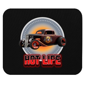 Discover Hot Life Hot Rod Car Mouse Pads