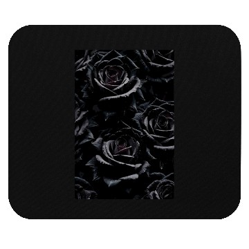 Discover A bunch of black roses Mouse Pads