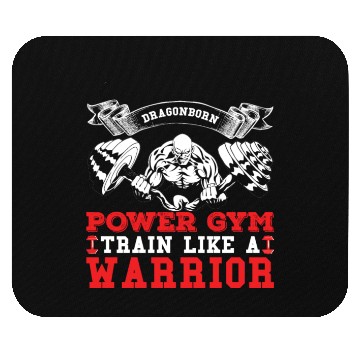 Discover Dragonborn Power Gym Train Like A Warrior Mouse Pads