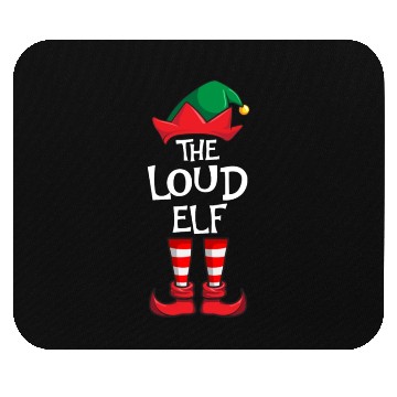 Discover Loud Elf Matching Family Christmas Mouse Pads