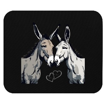 Discover Donkey Couple - You & I Mouse Pads