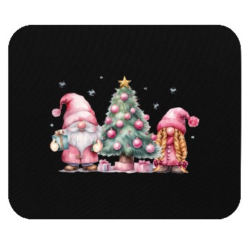 Discover Winter Gnomes with a Christmas Tree Mouse Pads