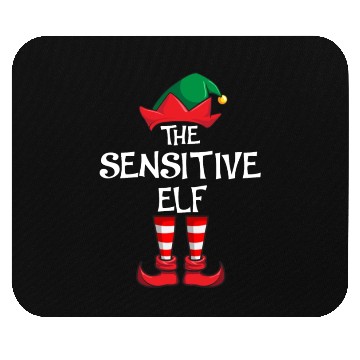 Discover Sensitive Elf Matching Family Christmas Mouse Pads