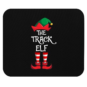 Discover Track Elf Matching Family Christmas Running Mouse Pads