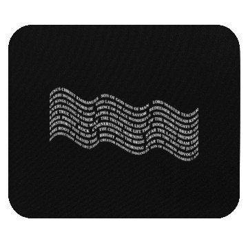 Discover Jesus' Tide Names Mouse Pads- Spiritual Waves