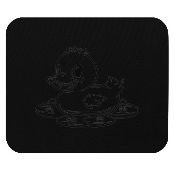 Discover cute duck swimming in a swamp Mouse Pads