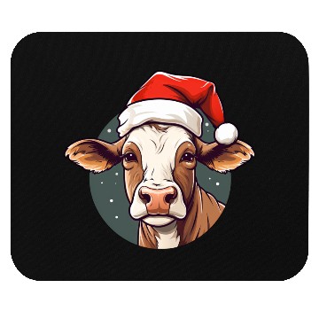 Discover Cow Christmas Mouse Pads