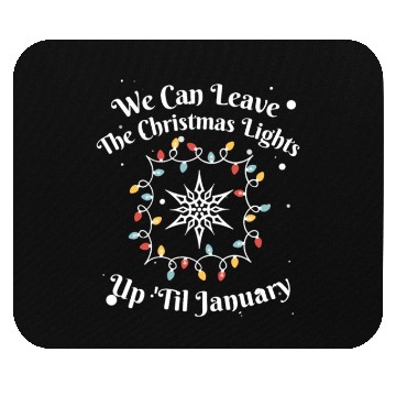 Discover Holiday Cheer Christmas Light Message Mouse Pads