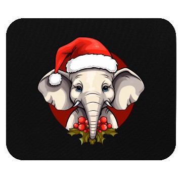 Discover Elephant Christmas Mouse Pads