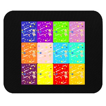 Discover Universe Colors Sky Galaxy Colorful Pattern Design Mouse Pads