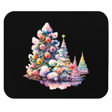 Discover Winter Christmas Tree Mouse Pads