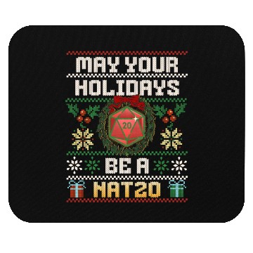 Discover May Your Holidays Be A Nat20 Mouse Pads