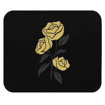 Discover Yellow Roses 2 Color Vector Mouse Pads