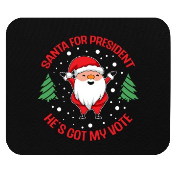 Discover Santa For President Christmas Tree Voting Voter Mouse Pads