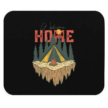 Discover Welcome Home Camping Mouse Pads