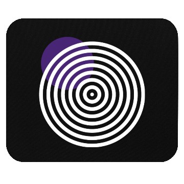 Discover homelon purple dot invert Mouse Pads