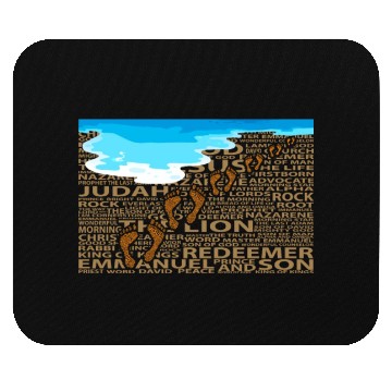 Discover Jesus' Guiding Footprints Sand Mouse Pads