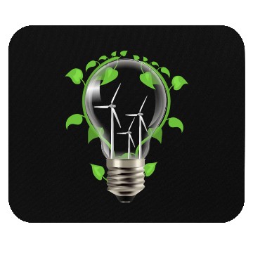 Discover Environment light bulb Mouse Pads