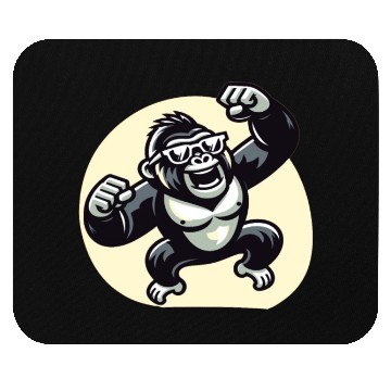 Discover Gorilla With Sunglasses Mouse Pads