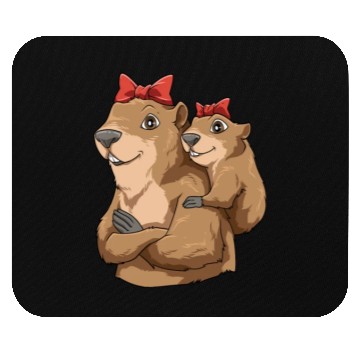 Discover Groundhog Marmot Mom for a Marmot lover groundhog Mouse Pads