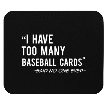 Discover Funny Baseball Cards Collector Gift Mouse Pads