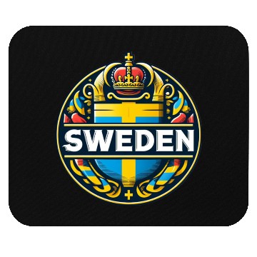 Discover Sweden logo Mouse Pads
