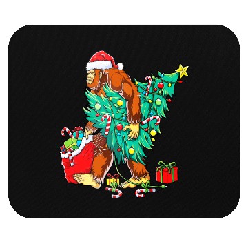Discover Bigfoot Christmas Sasquatch Squad Crew Tree Lights Mouse Pads