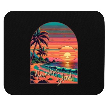 Discover Paradise Island Mouse Pads