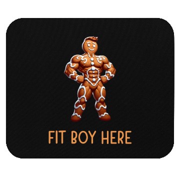 Discover Gingerbread Fit Boy Mouse Pads
