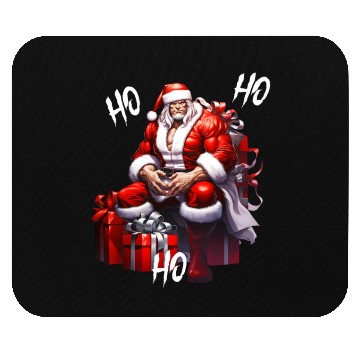 Discover Ho Ho Ho Gym Santa Mouse Pads