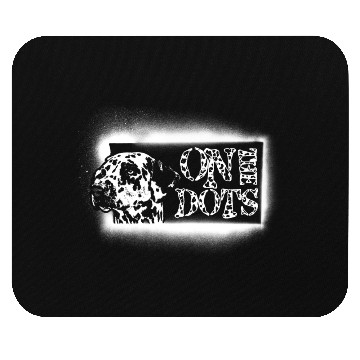 Discover On The Dots Black and White Dalmatian Dog Mouse Pads