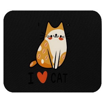 Discover I love cat Mouse Pads