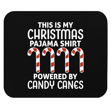 Discover This is My Christmas Pajama Mouse Pads Candy Canes