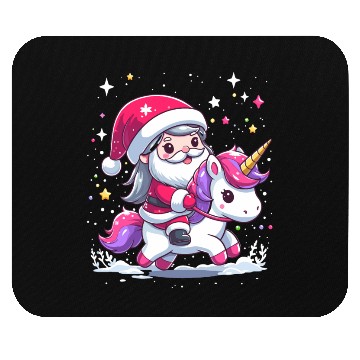 Discover Santa Claus and Unicorn Mouse Pads