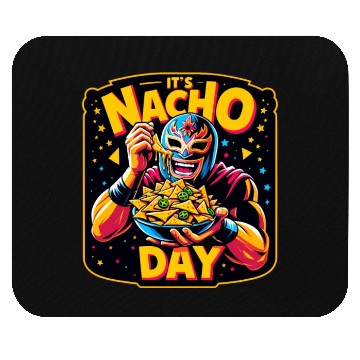 Discover Mexican Wrestling Wrestler Lucha Libre Nacho Mouse Pads