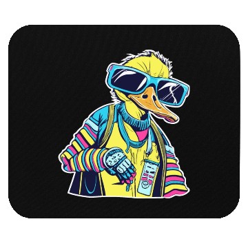 Discover Punk Duck Duckling Punk Rocker Mouse Pads