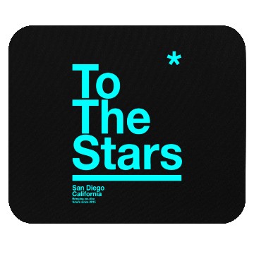 Discover To The Stars Light Blue Mouse Pads