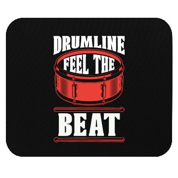 Discover Drumline Feel The Beat Drum Player Marching Band Mouse Pads