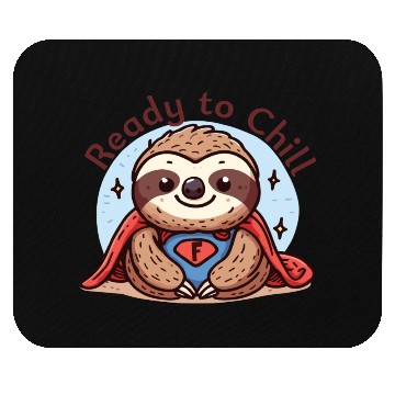 Discover Sloth Superhero Sloths Chill Out Superpower Mouse Pads