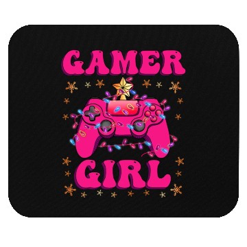 Discover Gamer Girl Christmas Gamer Video Game X-Mas Mouse Pads