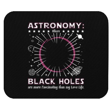 Discover Astronomy black hole Mouse Pads