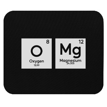 Discover OMG periodic table in chemistry Mouse Pads
