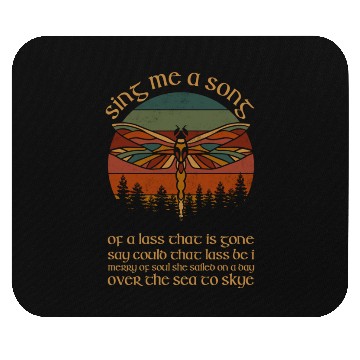 Discover Outlander Theme Sing Me A Song Trees Dragonfly Mouse Pads