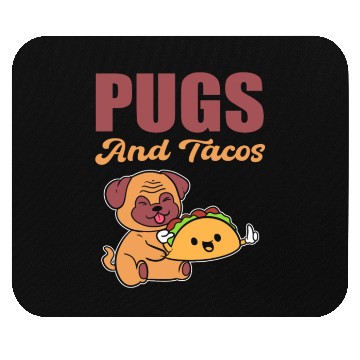 Discover Pugs and Tacos Hispanic Gift Mouse Pads