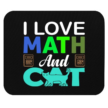 Discover I Love Math And Cats lover Mouse Pads