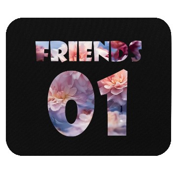 Discover best friends forever for 3- Friends Mouse Pads