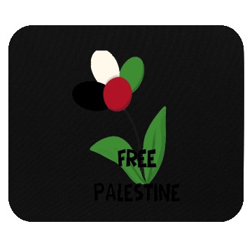 Discover Free Palestine,Flag-colored rose ,watermelon color Mouse Pads